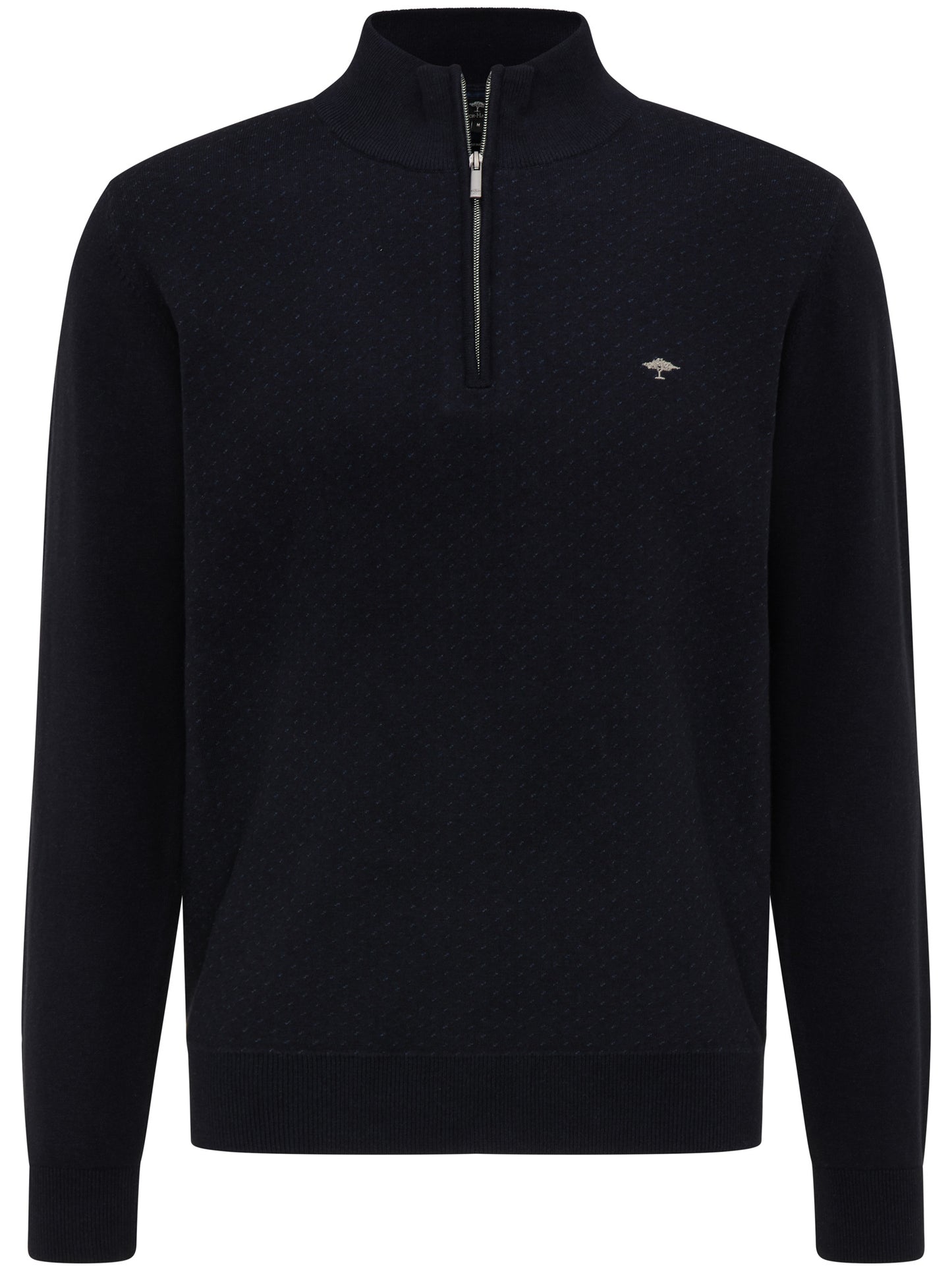 Fynch Hatton Troyer-Zip, 2-Tone in regular Classic fit. Chosen in Navy-Night