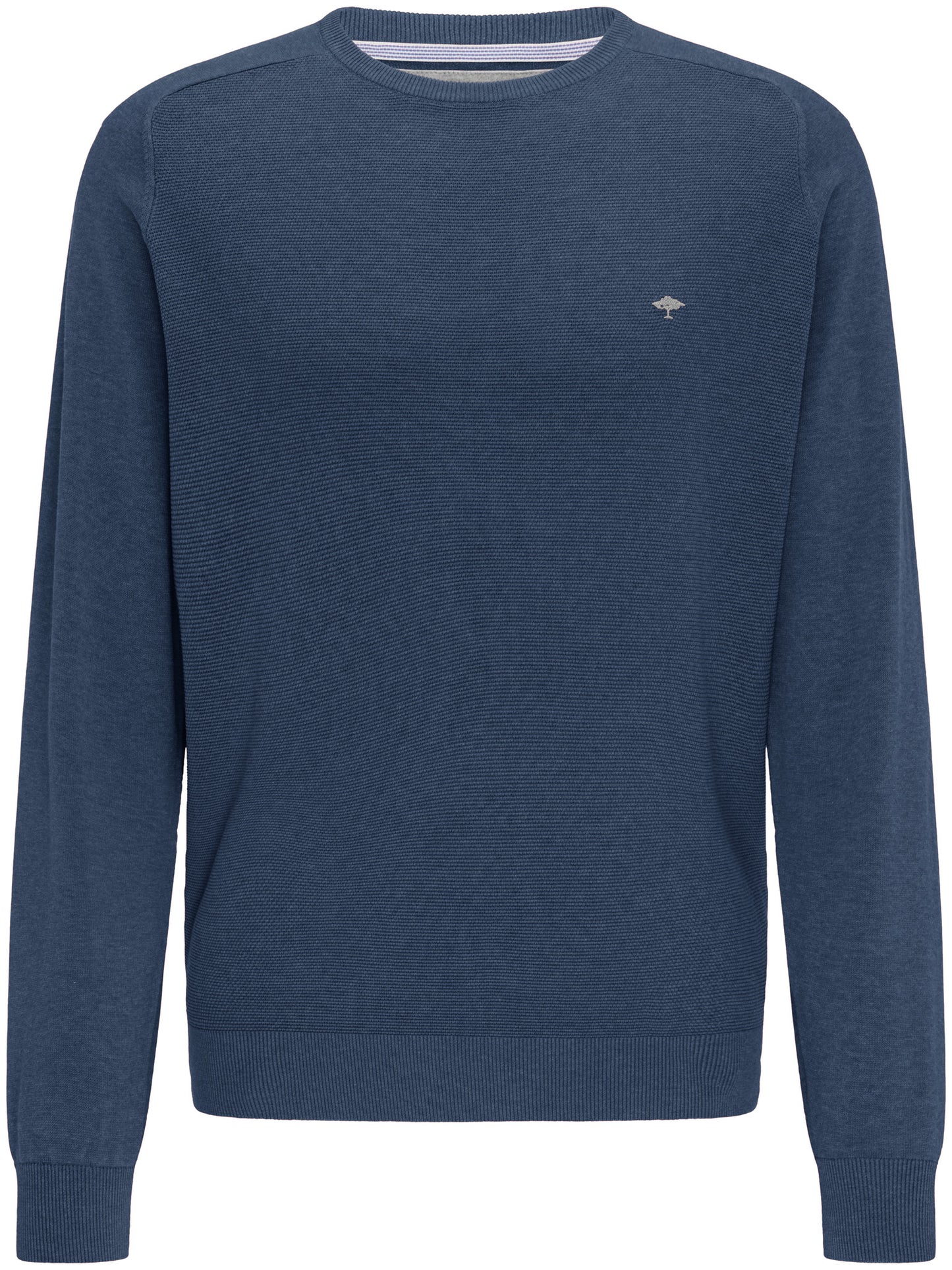 Fynch Hatton O-Neck, Front Structure in regular Classic fit. Chosen in Night