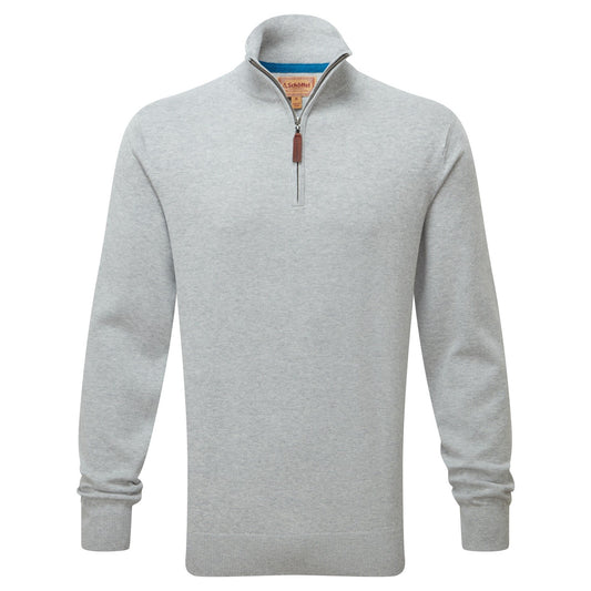 Schoffel Knitwear, the Porthmeor Pima Cotton 1/4 Zip