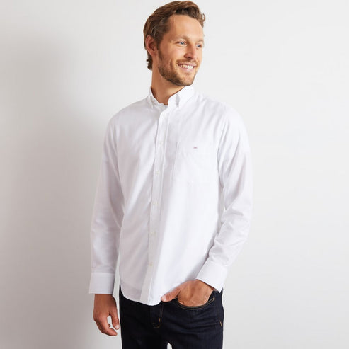 Eden Park Shirts - White cotton shirt - classic Oxford Shirt