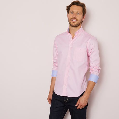 Eden Park Shirts Pink cotton shirt classic Oxford Shirt