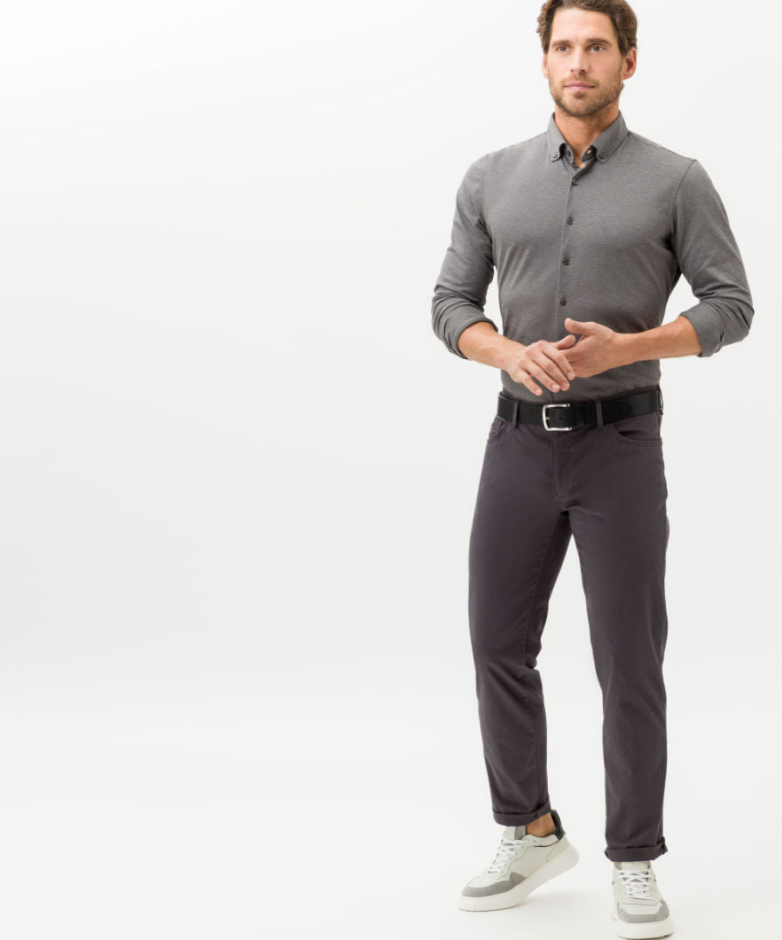 Brax, The Cadiz Five pocket, stretch cotton jeans - Grey (5)