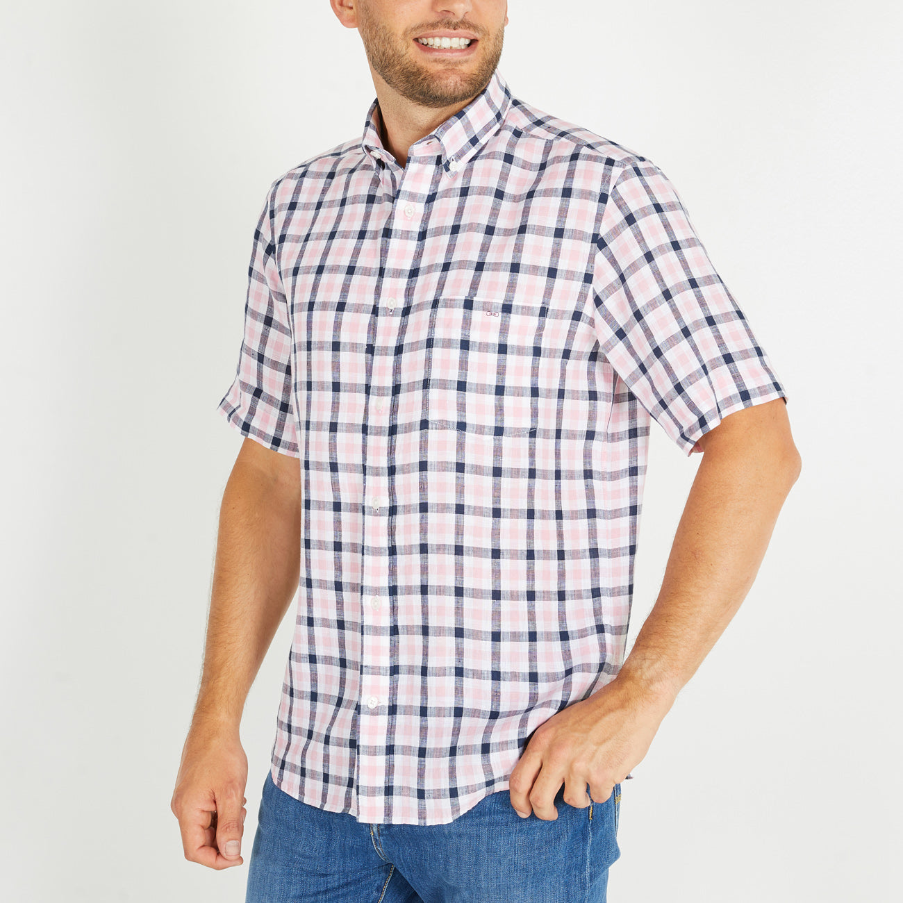 Eden Park Shirts -the "H Ble Chemisette R Check Lin"