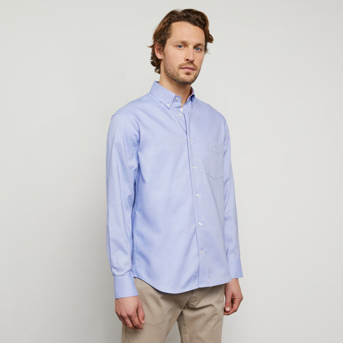 Eden Park Shirts - Blue cotton shirt - classic Oxford Shirt