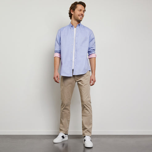 Eden Park Shirts - Blue cotton shirt - classic Oxford Shirt