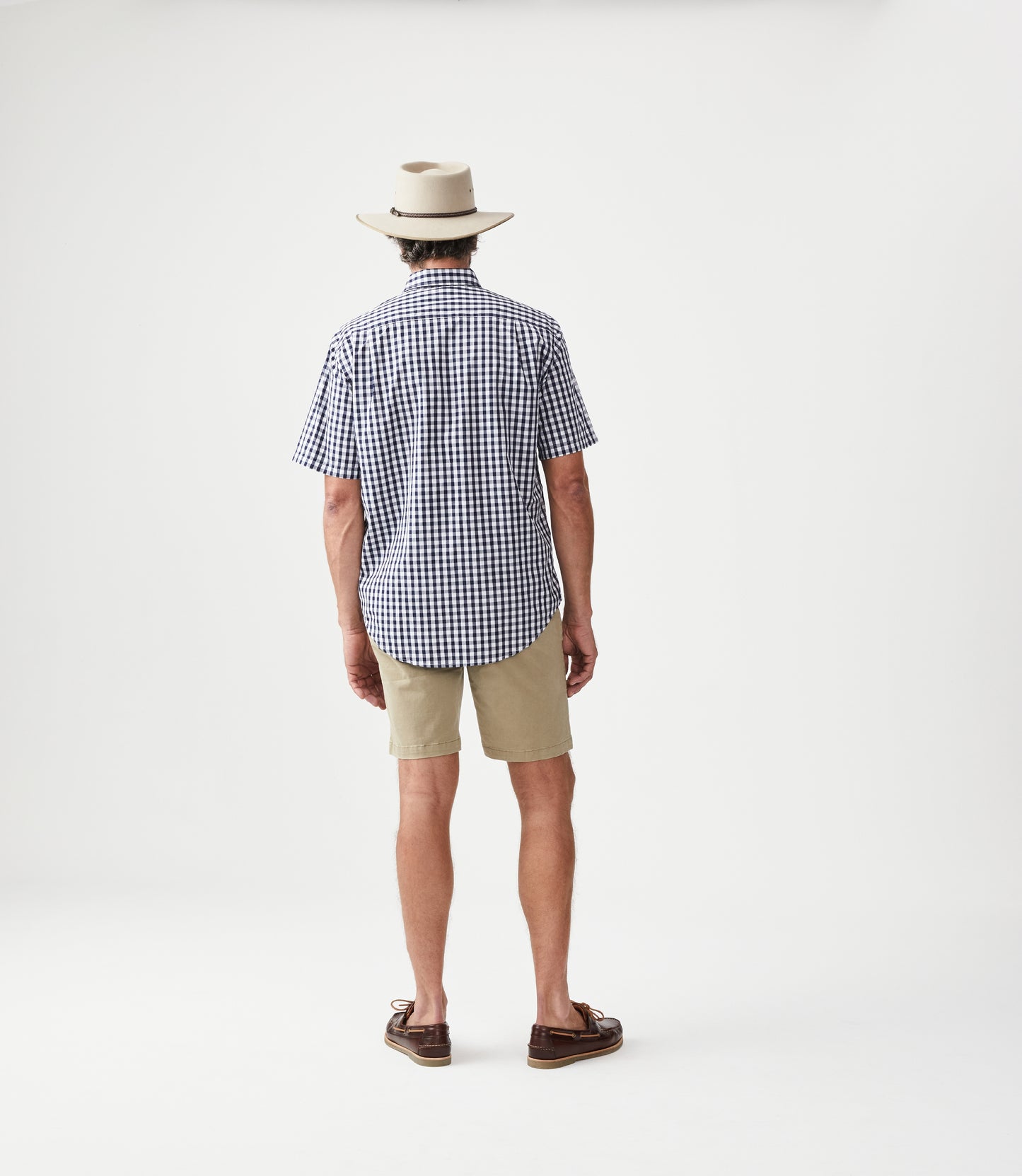 R.M. Williams, the Hervey Shirt in Navy White