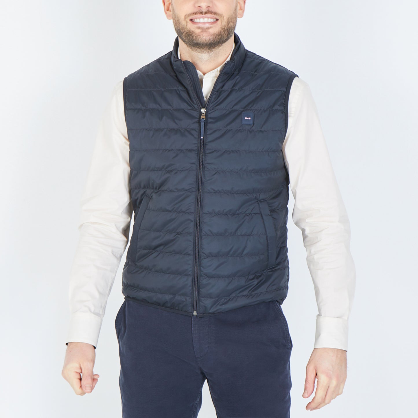 Eden Park Gilet (Navy) - Sleeveless Down Jacket