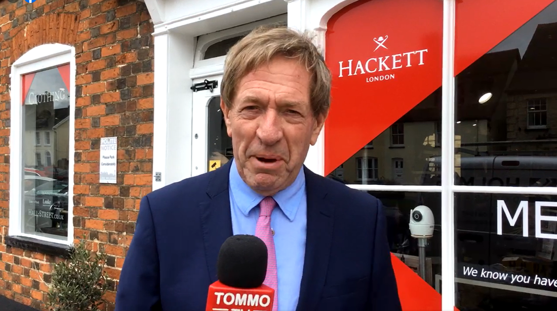 This week is the Cheltenham Horse Racing Festival and racing legend Derek "Tommo" Thompson stopped by Hall Street Menswear