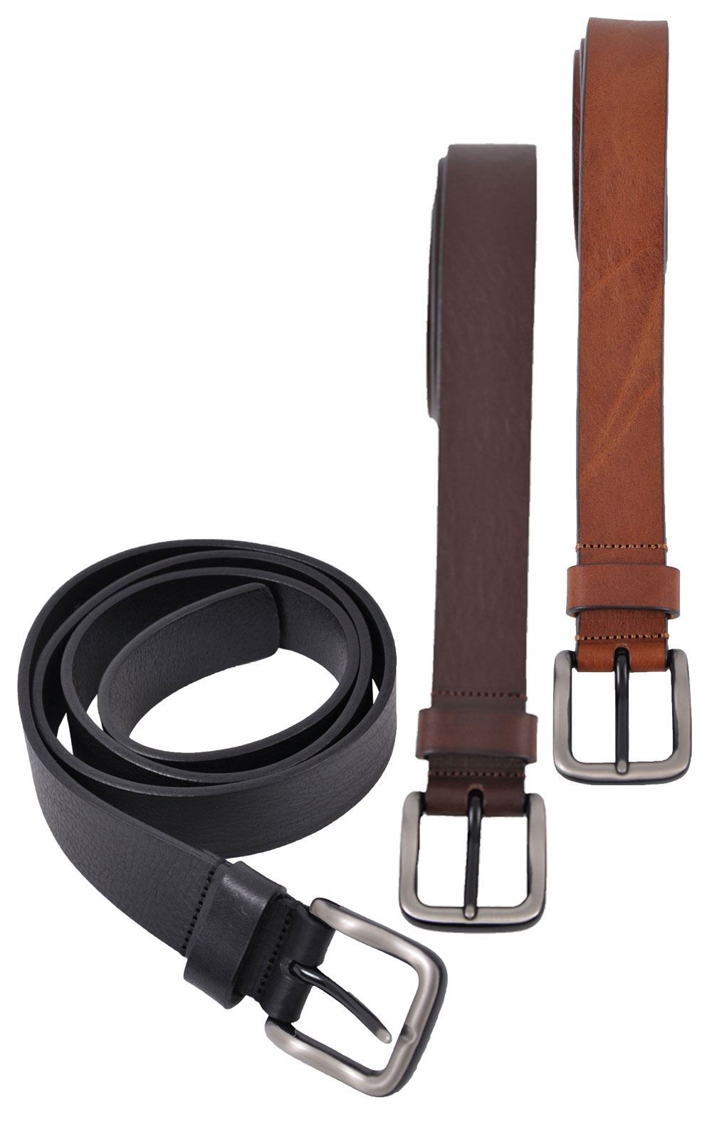 Ibex Tan Leather Belt - Full Grain Soft Harness Leather - 35mm