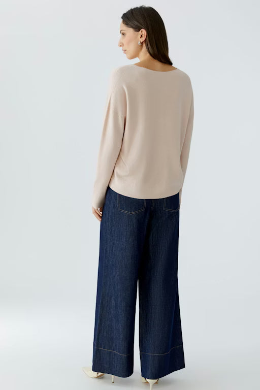 Oui Knitwear , the FREYJA pullover Sepia Rose