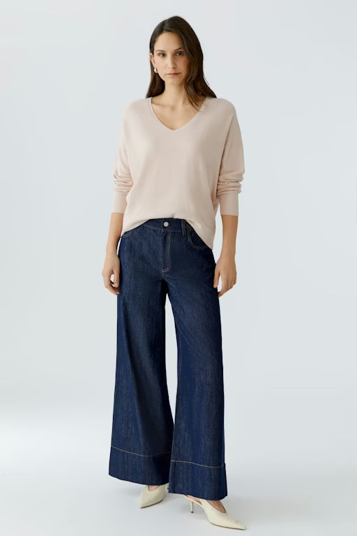 Oui Knitwear , the FREYJA pullover Sepia Rose