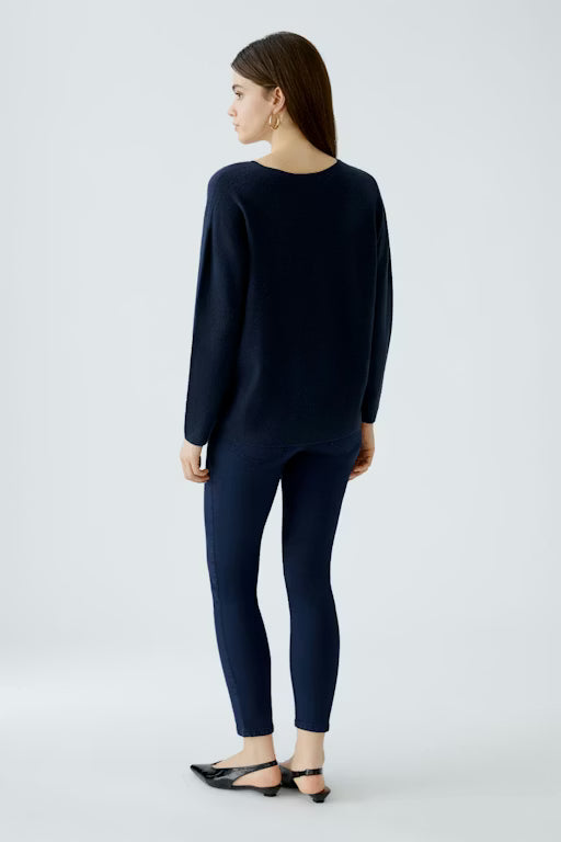Oui Knitwear , the FREYJA pullover Dk.Blue