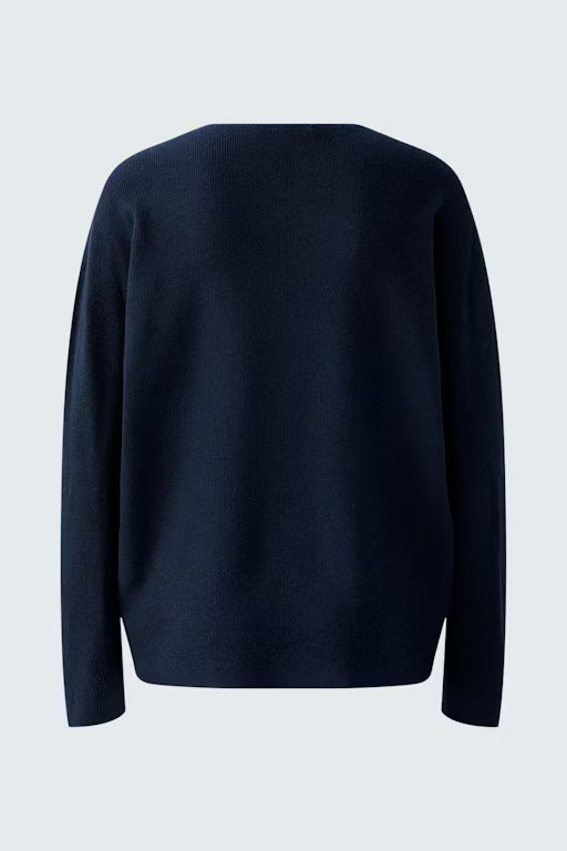 Oui Knitwear , the FREYJA pullover Dk.Blue