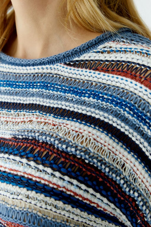 Oui Knitwear , the Jumper Blue White