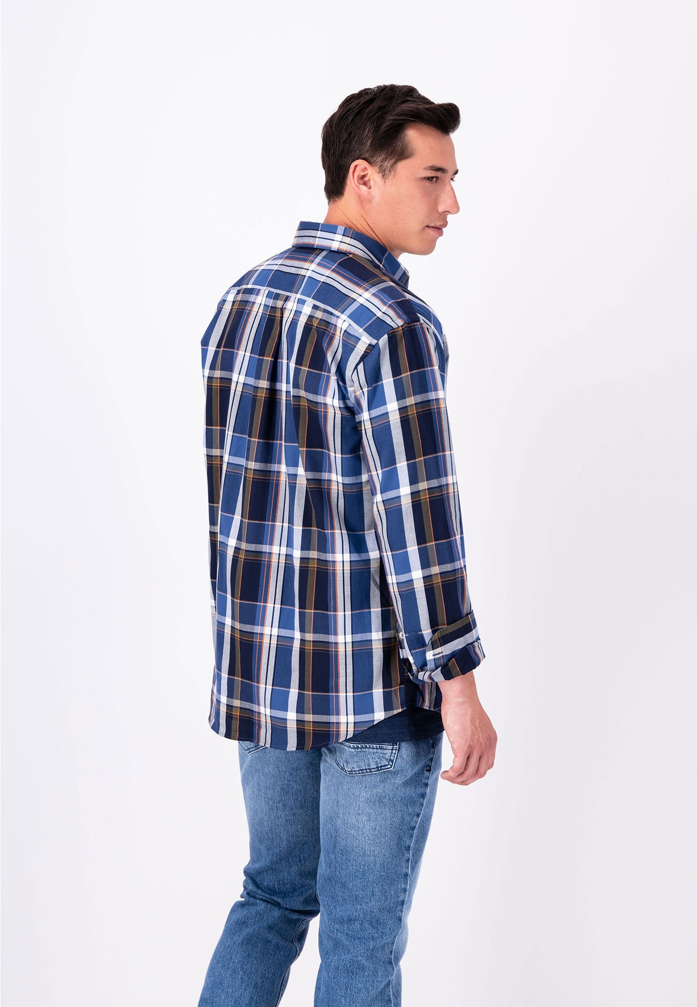 Fynch Hatton, The Olive Checks, Button Down, Long Sleeve