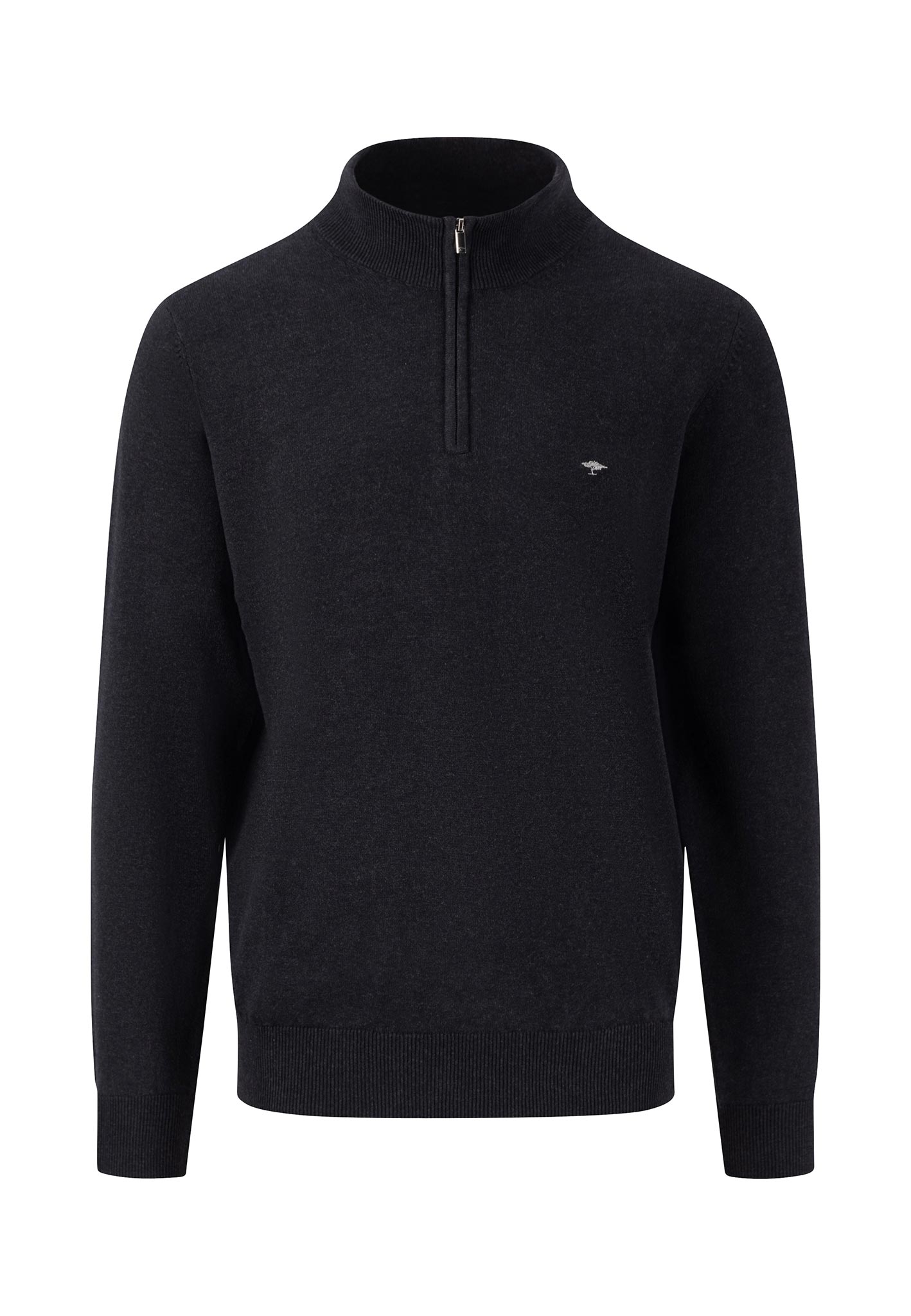 Fynch Hatton, The Cotton Half-Zip in Navy