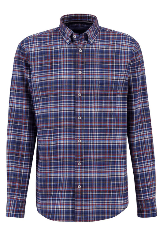 Fynch Hatton, The Premium Flannel Checks, Button Down, Long Sleeve