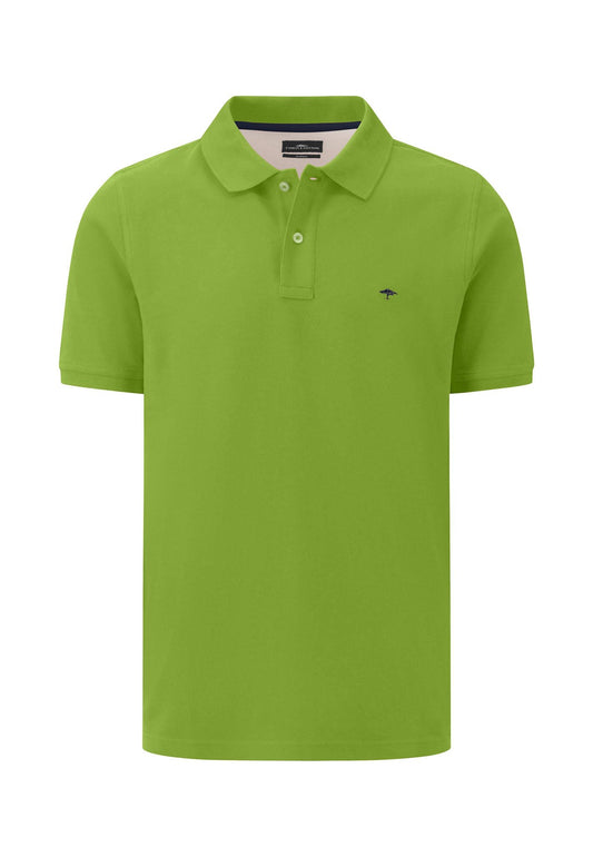 Fynch Hatton Basic Polo, Supima Cotton Polo Shirts (leaf green)