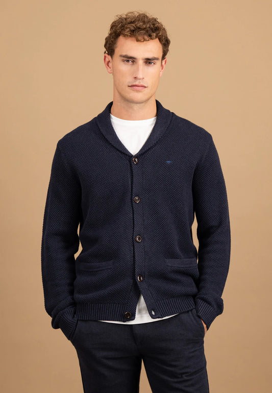 Fynch-Hatton Knitwear - Buttoned Shawl Cardigan*RWS