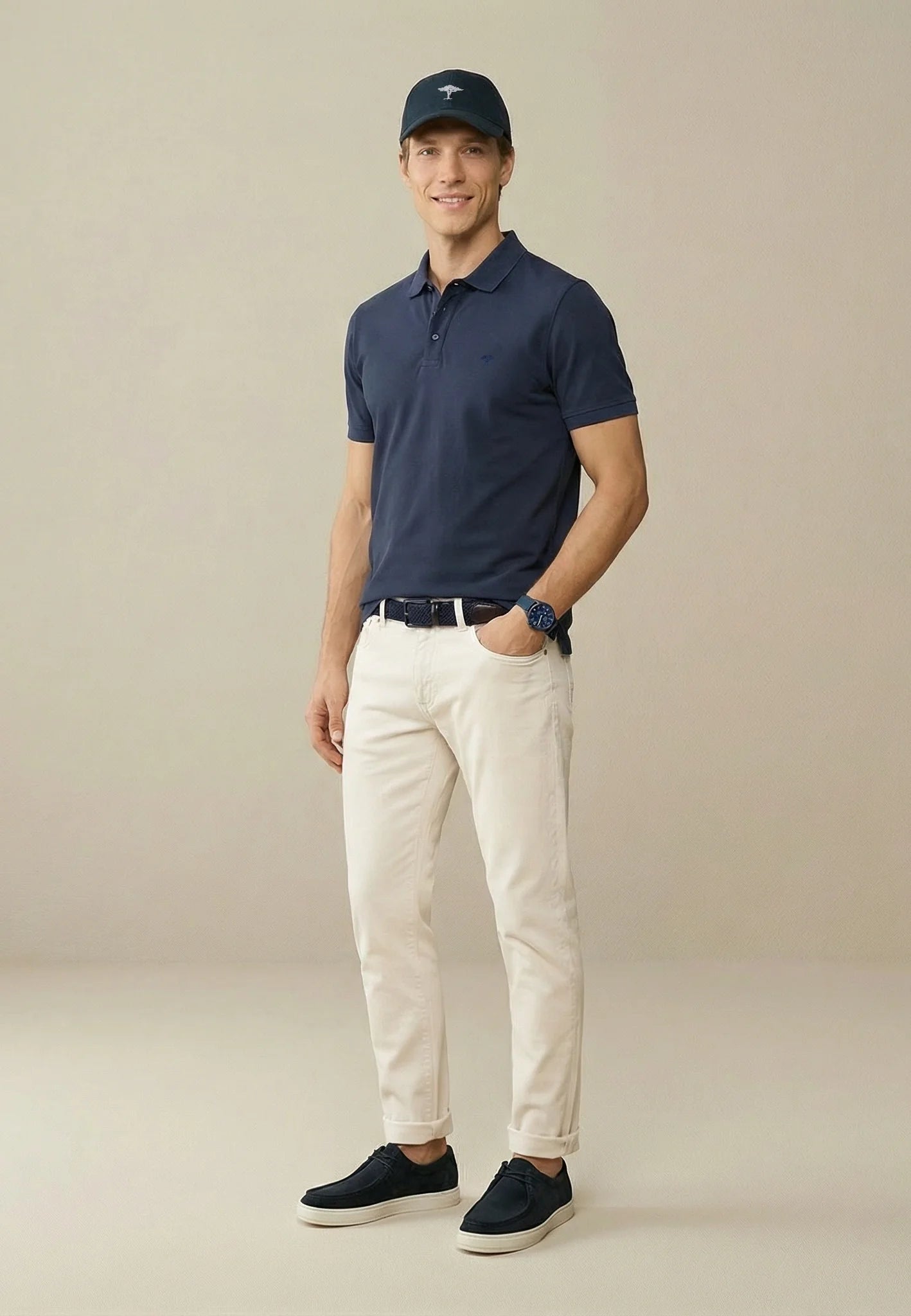 the Fynch Hatton Mens Polo, 2ply, new solid pique