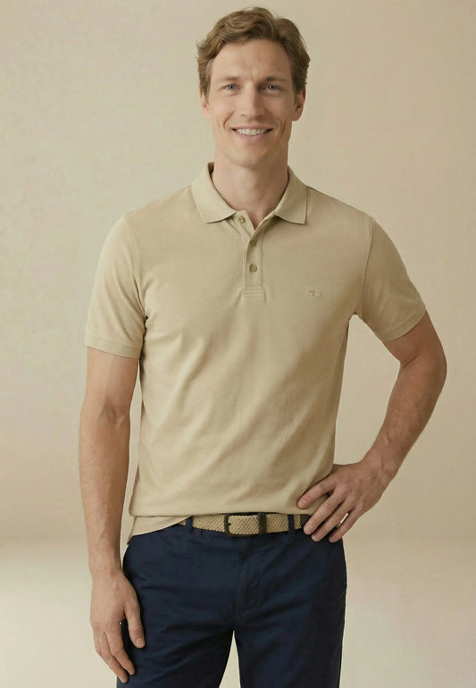 the Fynch Hatton Mens Polo, 2ply, new solid pique