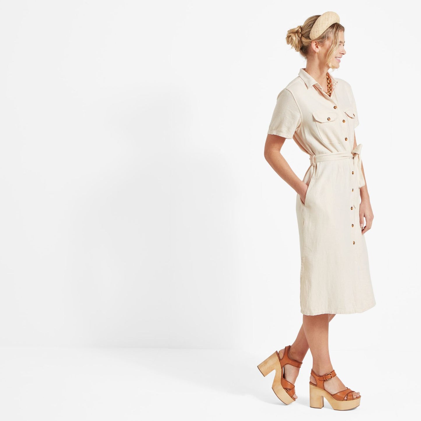 Schoffel Ladies, The Daisy Linen Dress (Oat)