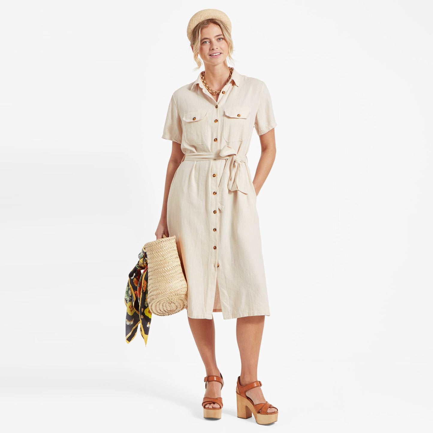 Schoffel Ladies, The Daisy Linen Dress (Oat)