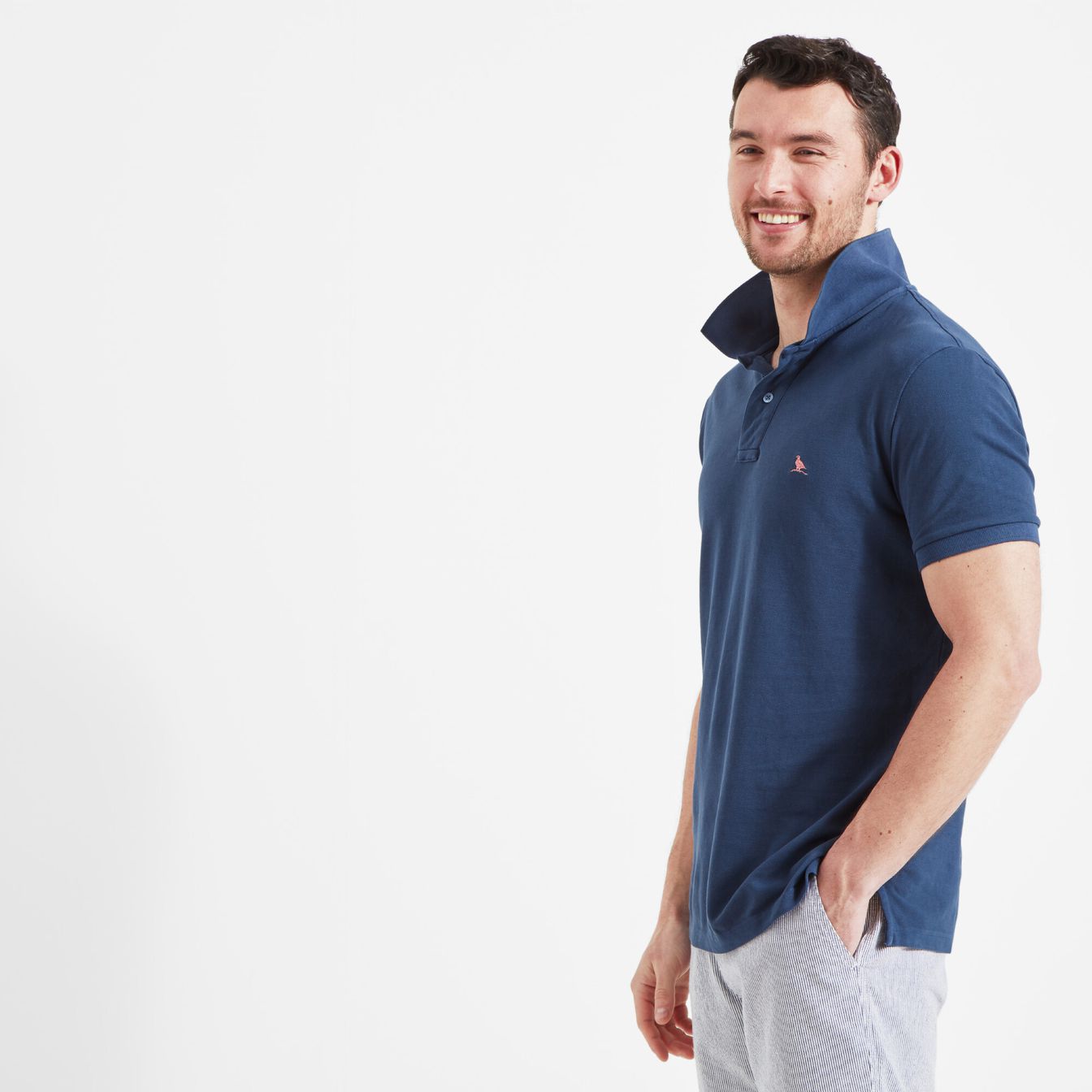 Schoffel St Ives Garment Dyed Polo Shirt (French Navy 8770)