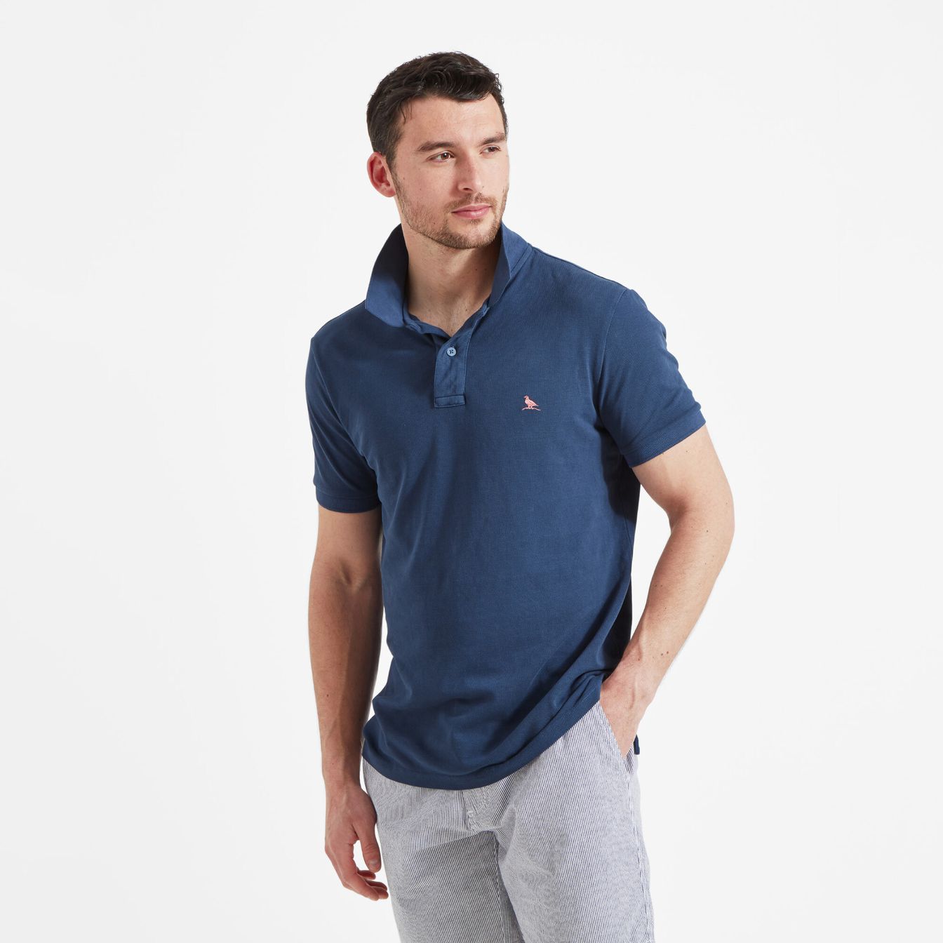 Schoffel St Ives Garment Dyed Polo Shirt (French Navy 8770)