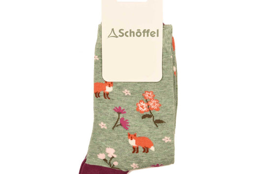 Schoffel, Sage Fox - The Ladies Single Cotton Sock