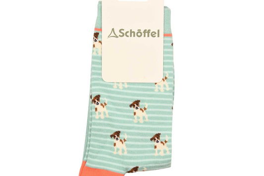Schoffel, Artic Jack Russell - The Ladies Single Cotton Sock