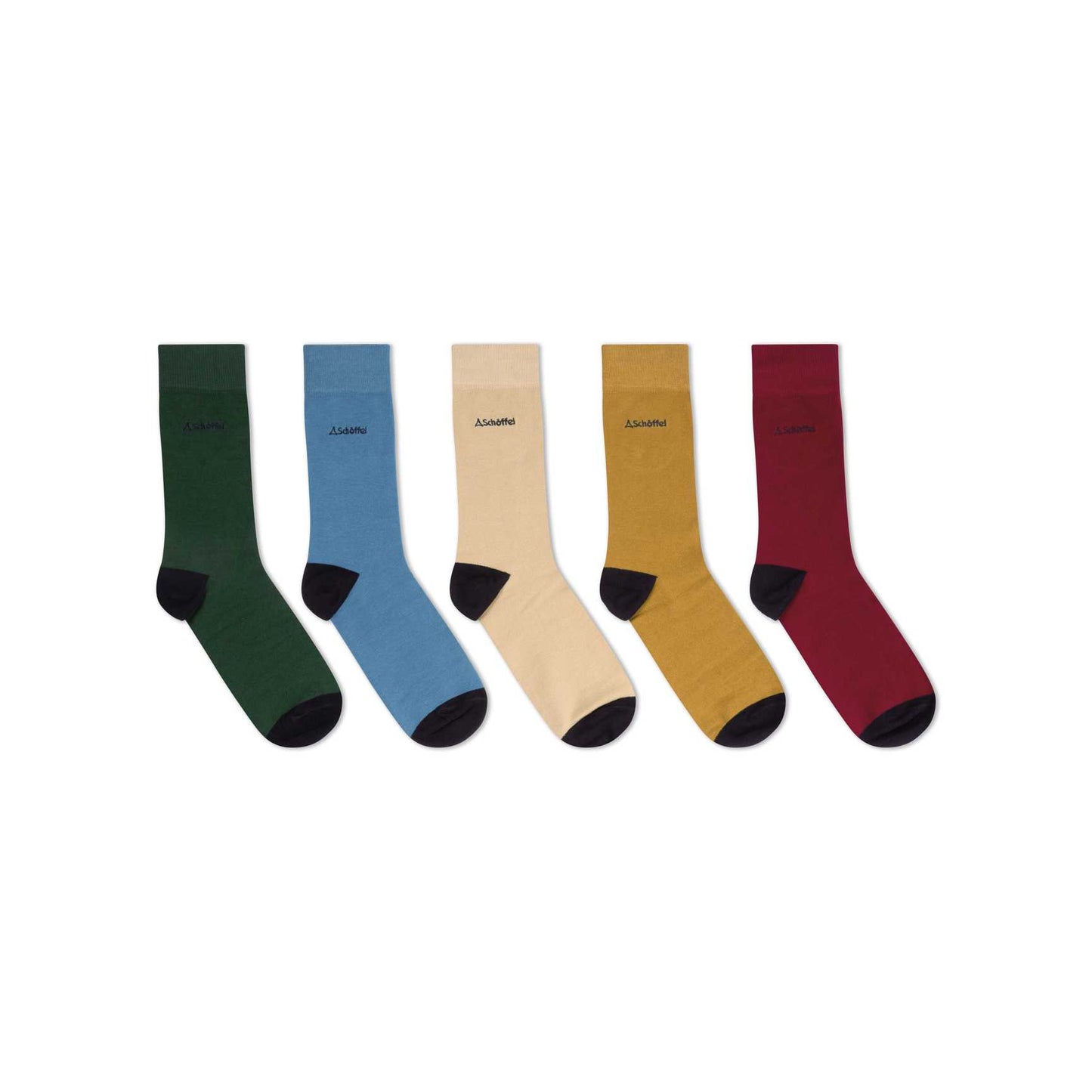 Schoffel, The Bamboo Sock (Box Of 5) - 20-3960 - Logo Oat Mix