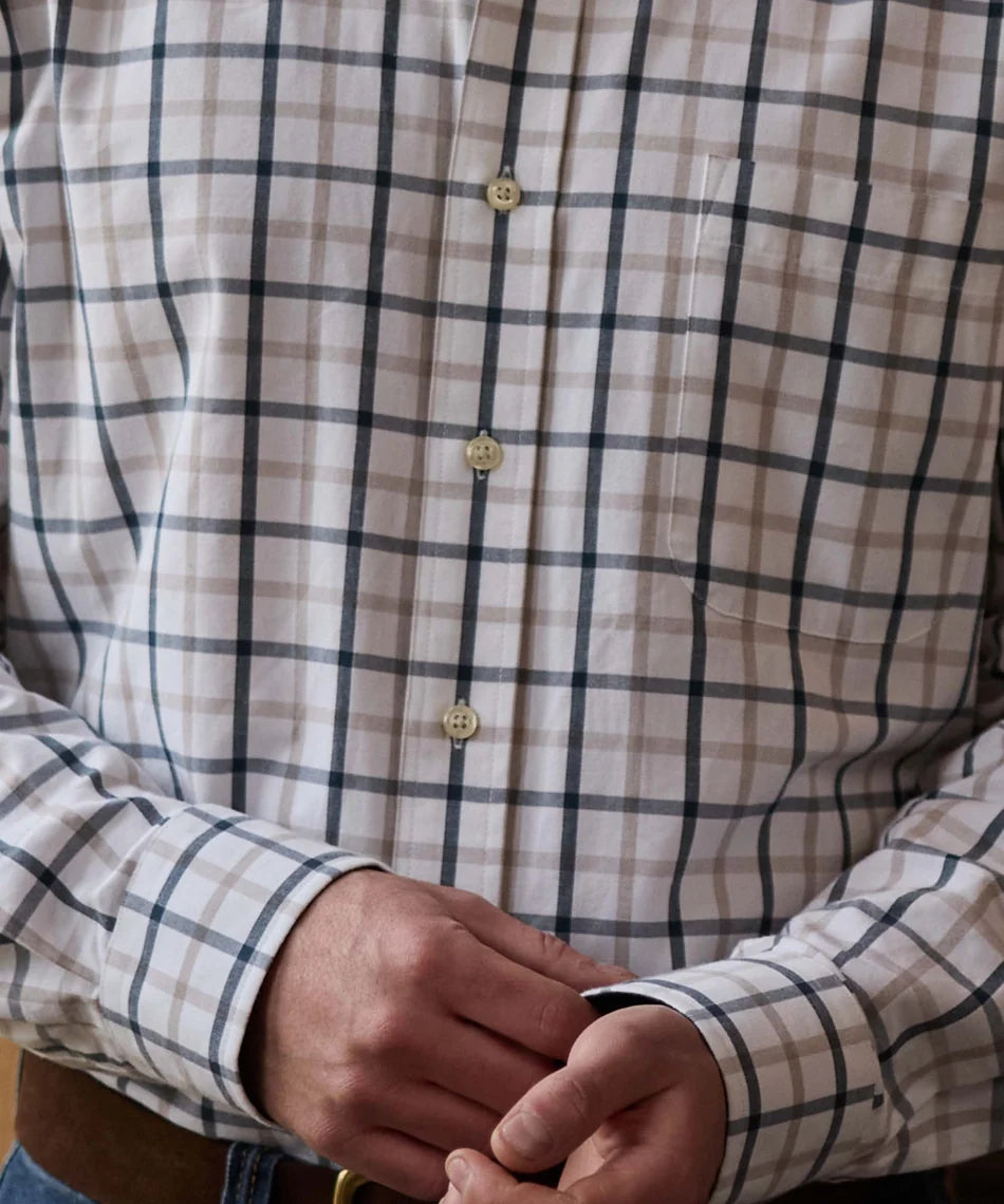 Schöffel, the Brancaster Classic Shirt - Oxford Navy Check