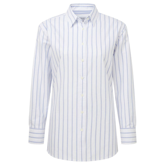 Schoffel Ladies, The Walberswick Oxford Shirt (Blue Stripe-8425)
