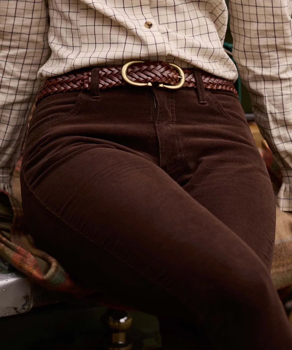 Schöffel, the Clover Cord Jean in Chocolate