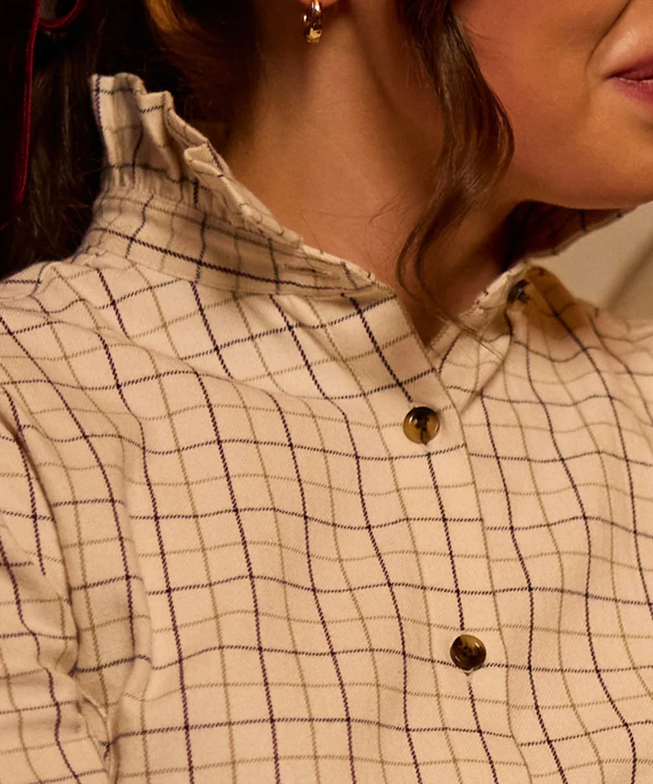 Schöffel, the Sheringham Shirt in Beetroot Check