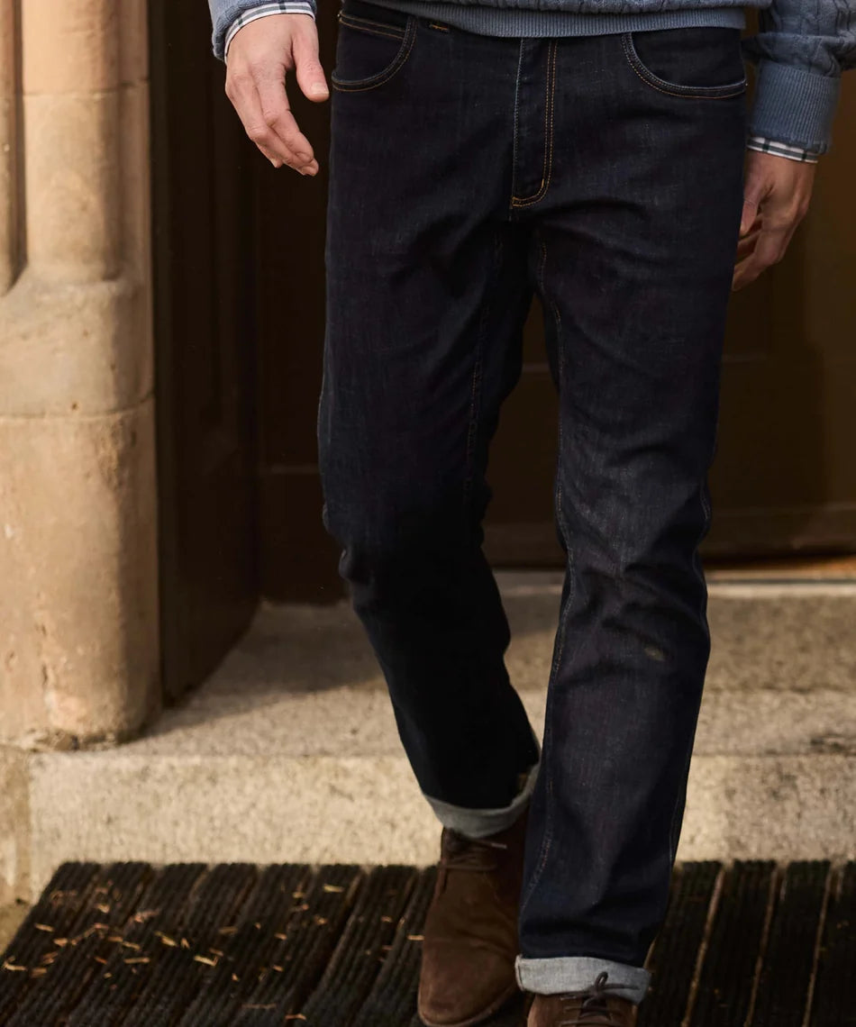 Schöffel Mens Countrywear, the Chiltern Jean in Dark Denim