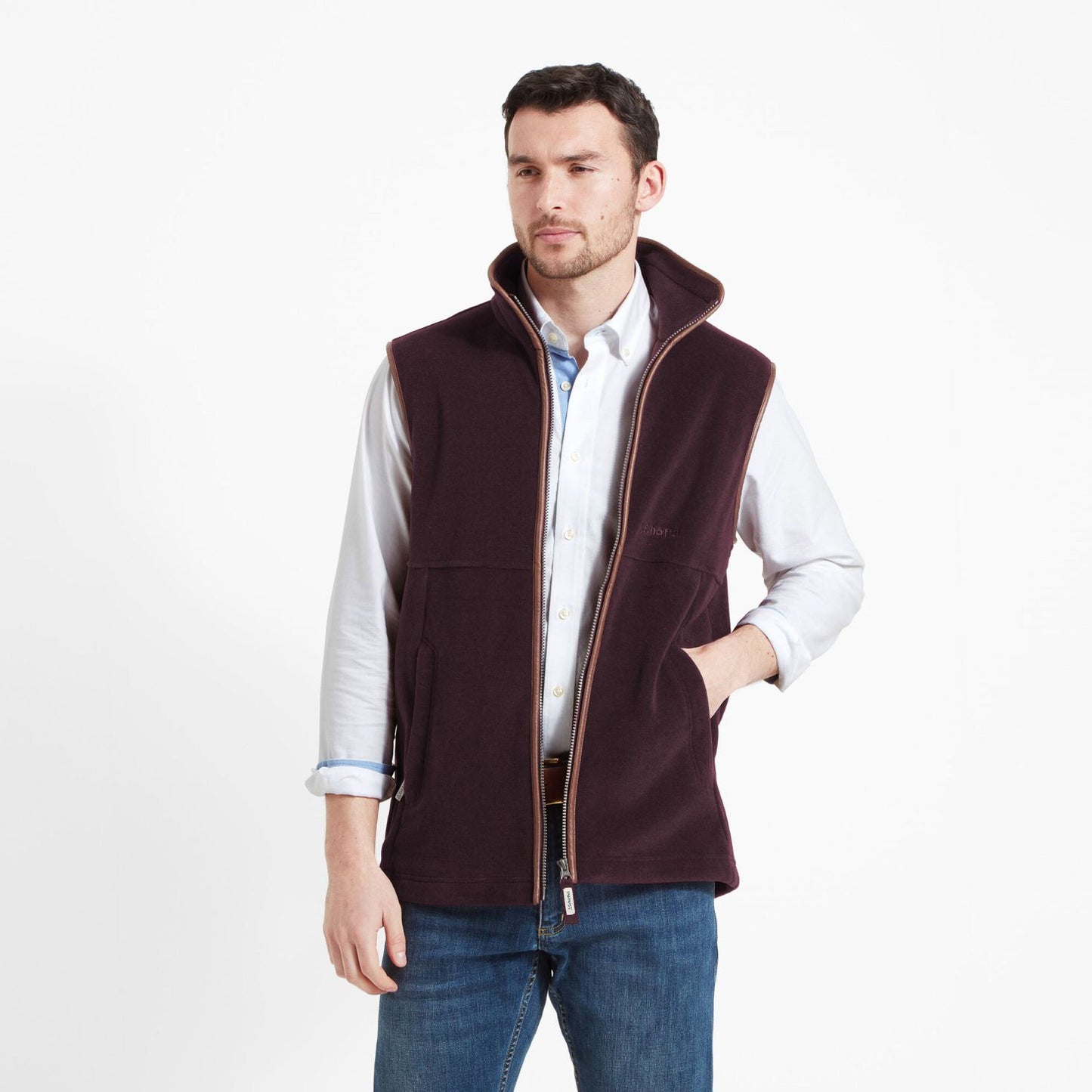 Schoffel, The Oakham Fleece Gilet - 22-1056-4998 Port