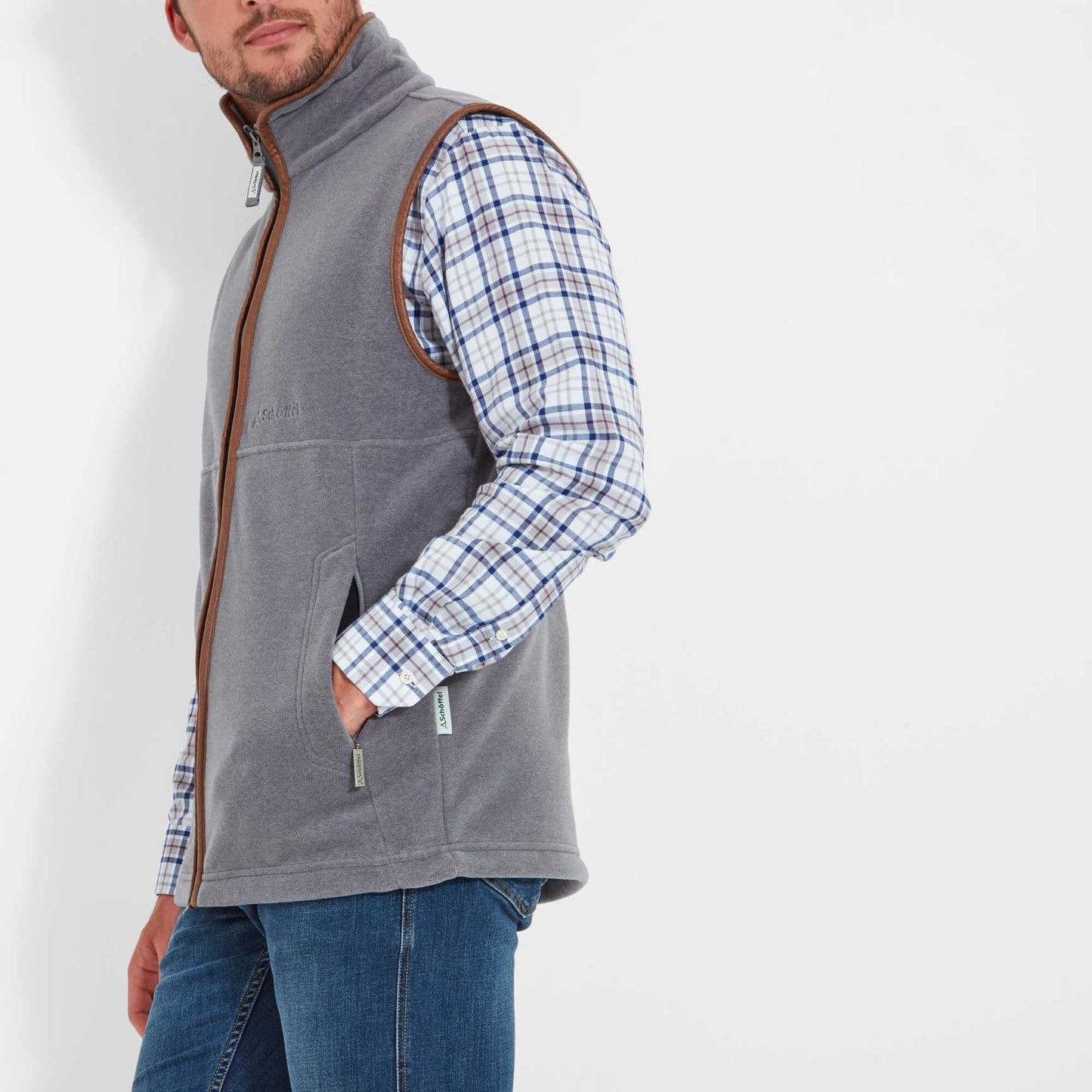 Schoffel, The Oakham Fleece Gilet - 22-1056 - Pewter