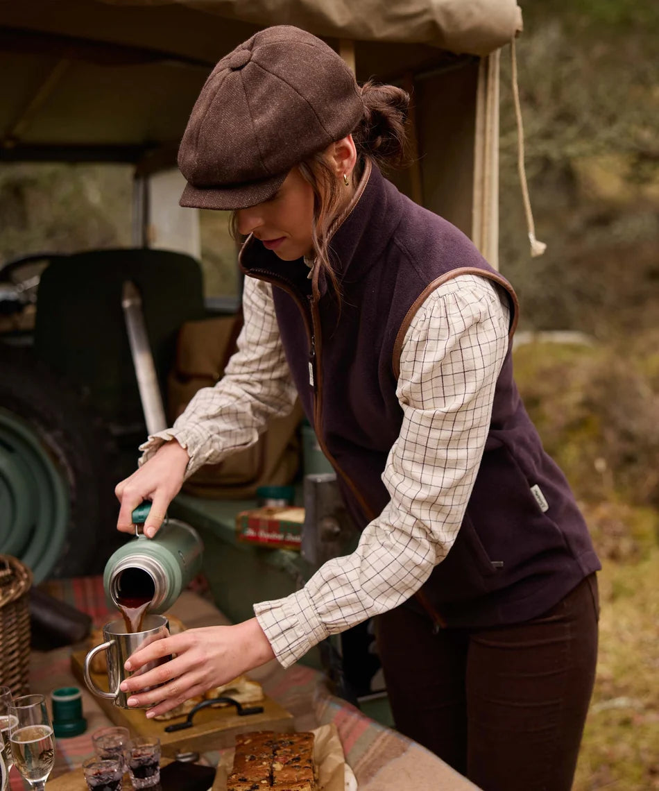 Schöffel Ladies Countrywear, the Lyndon II Fleece Gilet in Port
