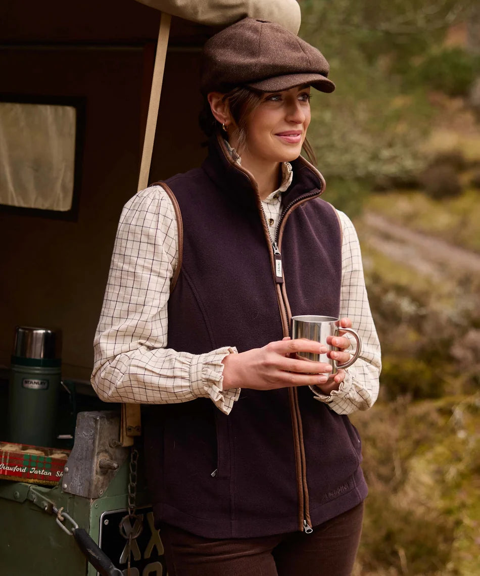 Schöffel Ladies Countrywear, the Lyndon II Fleece Gilet in Port
