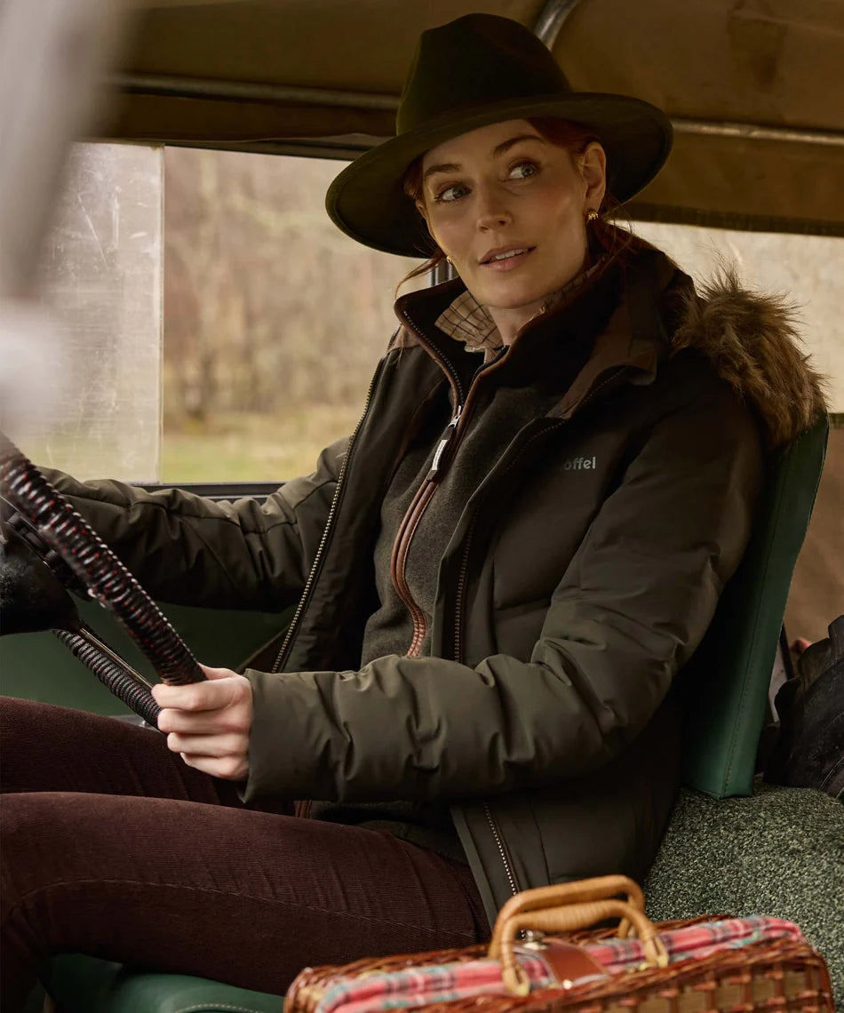 Schöffel, the Hurlingham Waterproof Down Coat in Forest