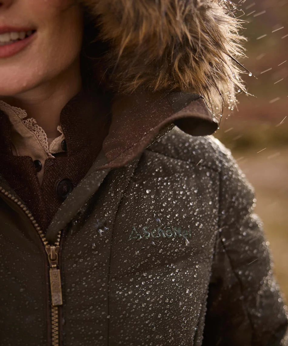 Schöffel, the Hurlingham Waterproof Down Coat in Forest