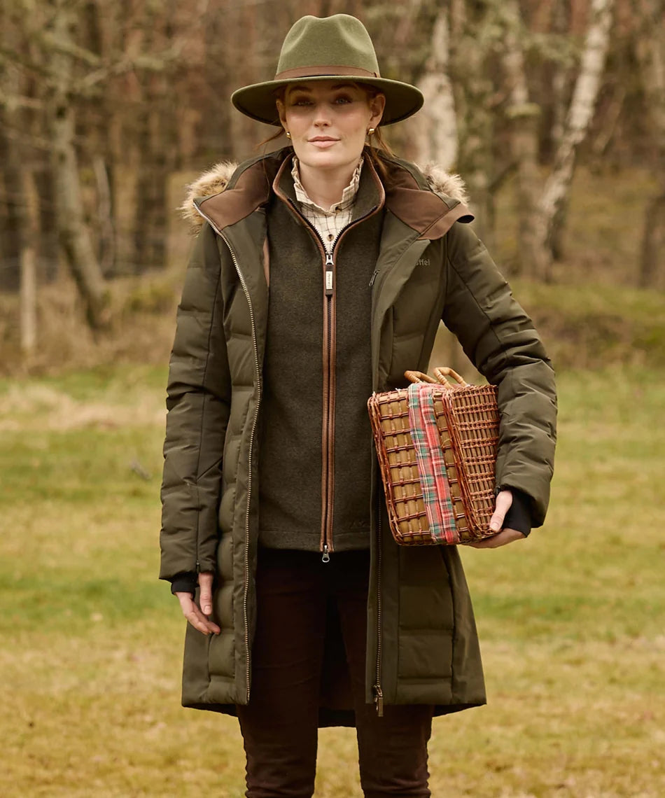 Schöffel, the Hurlingham Waterproof Down Coat in Forest