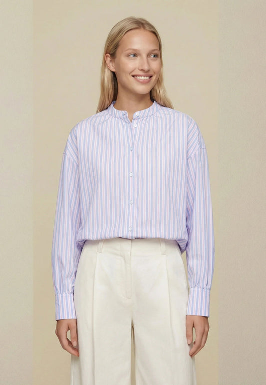 Fynch Hatton Shirts , the Blouse Sleeve Detail Stripe