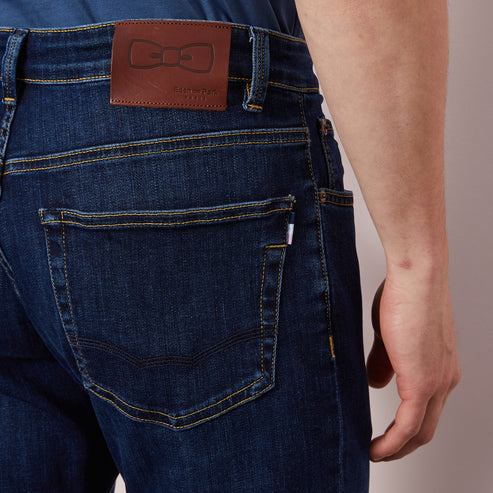 Eden Park Jeans In Regular Fit.  Blue jeans in stretch cotton