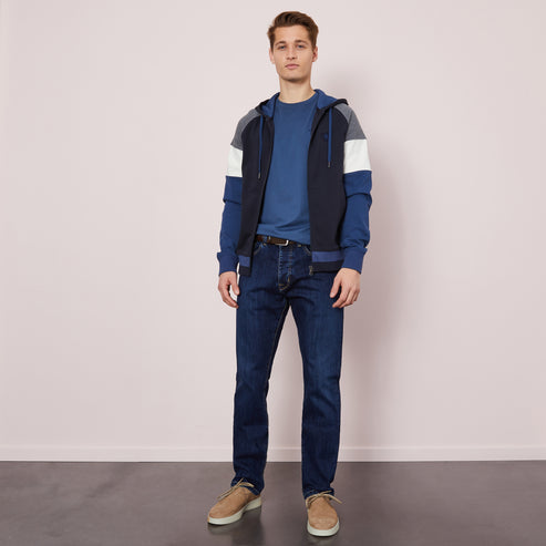 Eden Park Jeans In Regular Fit.  Blue jeans in stretch cotton