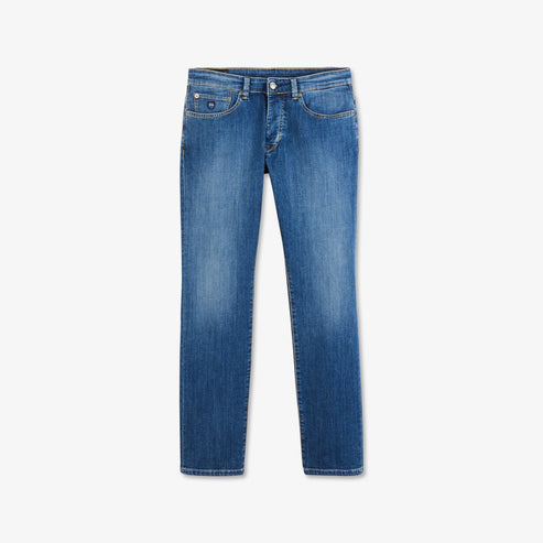 Eden Park Jeans In Regular Fit.  Blue jeans in stretch cotton
