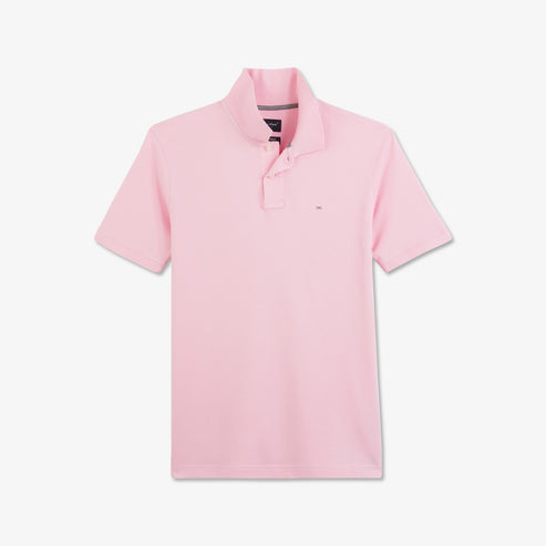 Eden Park Polo Shirts - Pink stretch pima cotton polo