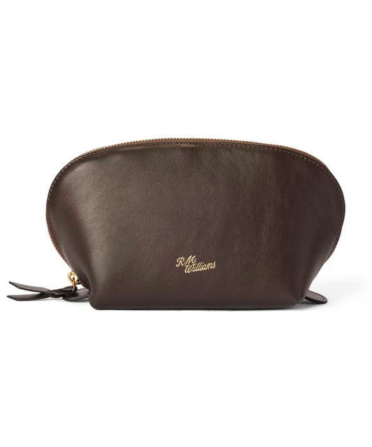 R.M. Williams Lucinda Large Cosmetic Case in Dark Chocolate